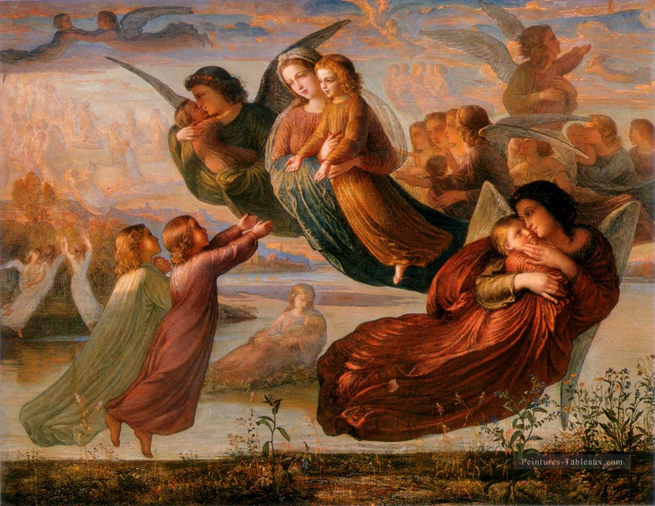 poème de l’ame 5souvenir du ciel Anne François Louis Janmot Peintures à l'huile